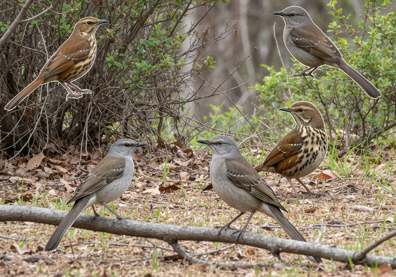 What Bird Looks Like a Mockingbird? Brown Look-Alikes